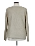 LC Lauren Conrad Metallic Silver Tan Pullover Sweater Size XL - photo 2
