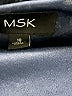 MSK 100% Polyester Print Blue Casual Dress Size 18 - photo 7