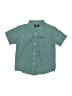 Volcom Polka Dots Teal Short Sleeve Button-Down Shirt Size 6 - photo 1