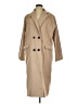 Boohoo 100% Polyester Tan Trenchcoat Size 8 - photo 1