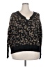 Aqua Animal Print Brown Pullover Sweater Size XXL - photo 1