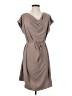 OAK + FORT 100% Polyester Solid Tan Casual Dress Size S - photo 1