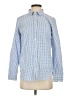Old Navy 100% Cotton Checkered-gingham Blue Long Sleeve Button-Down Shirt Size S - photo 1