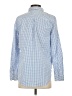 Old Navy 100% Cotton Checkered-gingham Blue Long Sleeve Button-Down Shirt Size S - photo 2