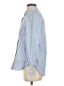 Old Navy 100% Cotton Checkered-gingham Blue Long Sleeve Button-Down Shirt Size S - photo 5