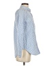 Old Navy 100% Cotton Checkered-gingham Blue Long Sleeve Button-Down Shirt Size S - photo 4