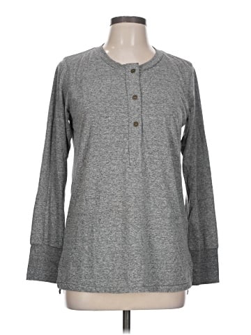 Current/Elliott Long Sleeve Henley (view 1)