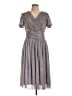 Unique Vintage 100% Polyester Gray Cocktail Dress Size L - photo 1