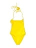 Wildfox Solid Yellow One Piece Swimsuit Size XS - photo 1