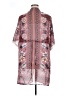 One World 100% Polyester Floral Pink Kimono Size XL - photo 2