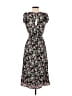 Max Studio 100% Polyester Floral Black Casual Dress Size XS - photo 2