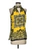 Cache 100% Polyester Yellow Tank Top Size S - photo 1
