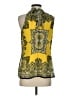 Cache 100% Polyester Yellow Tank Top Size S - photo 2