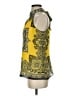 Cache 100% Polyester Yellow Tank Top Size S - photo 5
