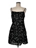 Crescent Floral Black Cocktail Dress Size M - photo 1