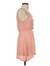Mine 100% Rayon Solid Pink Casual Dress Size S - photo 4