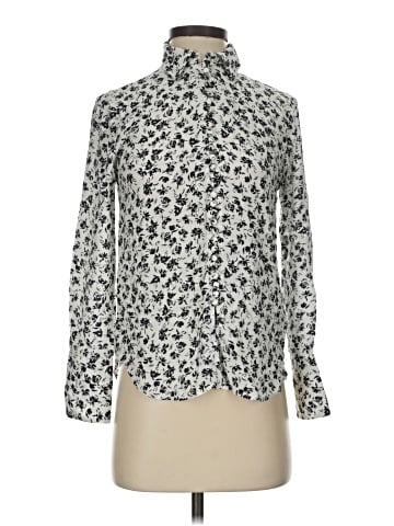 Club Monaco Long Sleeve Silk Top (view 1)