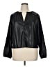 Avec Les Filles 100% Polyurethane Black 3/4 Sleeve Blouse Size XL - photo 1