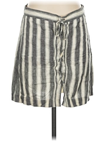 Madewell Striped Lace-Up Skirt (view 1)