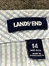 Lands' End Houndstooth Green Shorts Size 14 - photo 3
