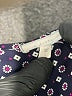 Pleione 100% Polyester Floral Polka Dots Blue Black Sleeveless Blouse Size L - photo 4