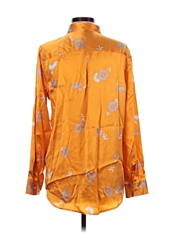 Equipment Long Sleeve Silk Top (view 2)