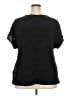 Shein 100% Cotton Black Short Sleeve Blouse Size XXL - photo 2
