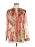 Peck & Peck 100% Polyester Paisley Orange Long Sleeve Blouse Size M - photo 1