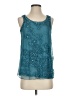 Curations 100% Polyester Teal Sleeveless Blouse Size S - photo 1