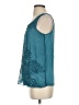 Curations 100% Polyester Teal Sleeveless Blouse Size S - photo 5