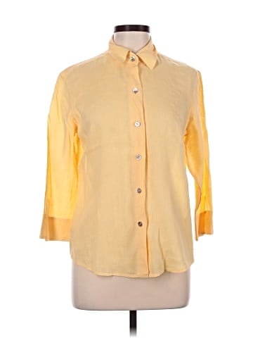 Linda Allard Ellen Tracy 3/4 Sleeve Button-Down Shirt (view 1)