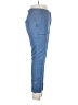 White House Black Market Chevron-herringbone Blue Jeans Size 10 - photo 4