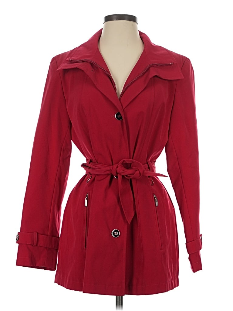 Pre-owned Gallery Trenchcoat In Red