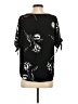 Luxology Black Short Sleeve Blouse Size XS - photo 2