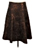 Isda & Co Paisley Brown Formal Skirt Size 4 - photo 2