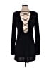 Express Black Long Sleeve Top Size S - photo 2