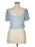 Altar'd State Blue Short Sleeve Blouse Size XL - photo 2