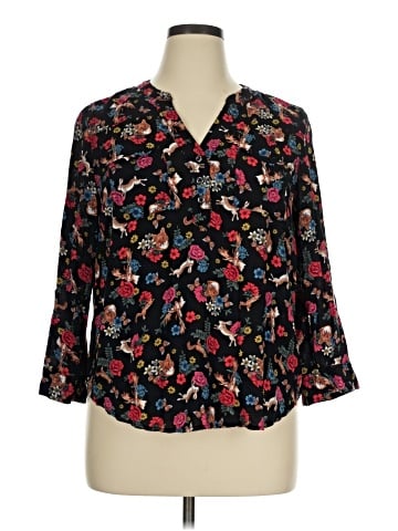 Philosophy Republic Clothing 3/4 Sleeve Blouse (view 1)