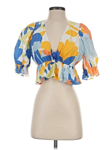 Peter Som Short Sleeve Blouse (view 1)