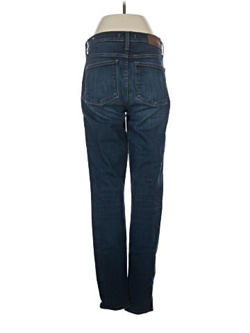 Madewell Tall 9" Mid-Rise Skinny Jeans in Hayes Wash: Button-Front Edition (view 2)