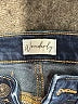 wonderly Solid Blue Jeans Size 4 - photo 7