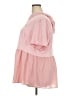BLOOMCHIC 100% Polyester Pink Short Sleeve Blouse Size 22 - 24 - photo 5