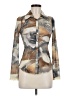 Bebe Print Brown Long Sleeve Blouse Size M - photo 1