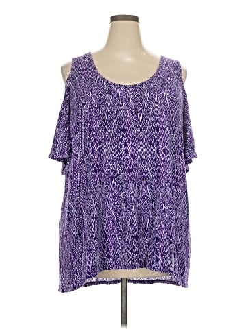 Roaman's Short Sleeve Blouse (view 1)