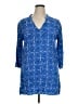 Lost River 100% Rayon Blue 3/4 Sleeve Blouse Size XL - photo 1