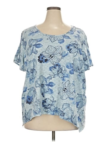 Basic Editions Short Sleeve Blouse (view 1)
