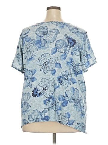 Basic Editions Short Sleeve Blouse (view 2)