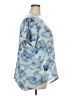 Basic Editions Blue Short Sleeve Blouse Size 3X - photo 4