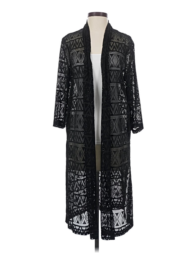 Pre-owned Peter Nygard Cardigan Sweater In Black