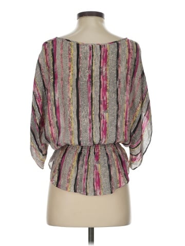Parker 3/4 Sleeve Silk Top (view 2)